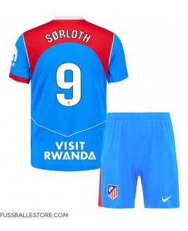 Günstige Atletico Madrid Alexander Sorloth #9 3rd trikot Kinder 2025-26 Kurzarm (+ Kurze Hosen)